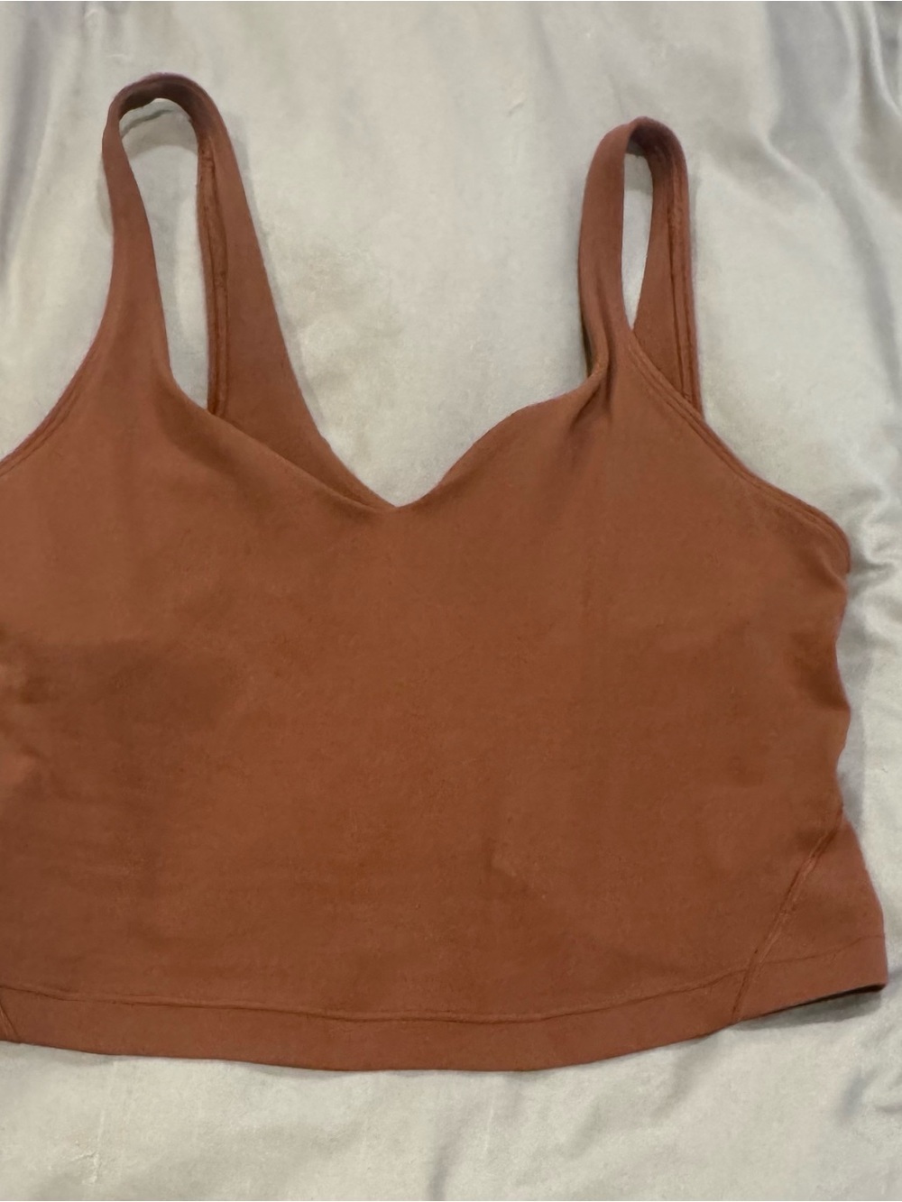 lululemon athletica Rust Brown Crop Align Tank
